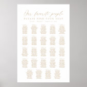 24テーブル私たちお気に入りのの人の座席表 ポスター (正面)