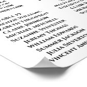 24テーブル秋結婚花の座席表 ポスター (角)