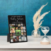 24パーソナライズされたフォトペット記念 フォトプラーク (側面)