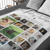 24パーソナライズされたフォトペット記念 フリースブランケット