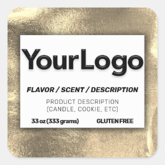 24フェイクK金ゴールドリーフメタルプロフェッショナル製品 スクエアシール