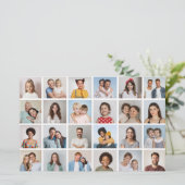 24フォトコラージュ編集可能カラーカード/フライヤー (スタンド正面)