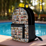 24フォトコラージュ – 4行6列 – カスタム文字 プリントバックパック<br><div class="desc">すべてのシンプル電話写真の写真が多いフォトグリッド。このトレンディーコラージュパーティーデザインは、24の写真または人生のハイライトのための場所を含む。ポケット上のオプション文字は、名前、イベント、日付などに使用できる！アートワークもしを調整したり、背景の色を変更したりする必要がある場合はクリック、ボタンで変更を行う必要がある。</div>
