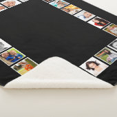 24フォトDIYコラージュパーソナライズされた シェルパブランケット (3/4)