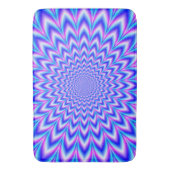 24ポイントパルス(青と紫) バスマット (正面縦)