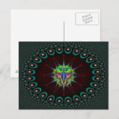 24ポイント円形フレームのタグ付けバグ ポストカード (正面/裏面)