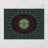 24ポイント円形フレームのタグ付けバグ ポストカード (正面)