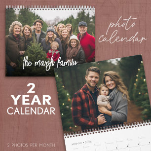 24ヶ月 - 26枚の写真をフルにレイアウトした写真カレンダー カレンダー