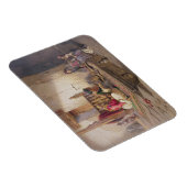 24人のイラストの一つであるエスナの織機 マグネット (右側)