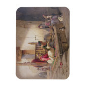 24人のイラストの一つであるエスナの織機 マグネット (縦)