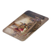 24人のイラストの一つであるエスナの織機 マグネット (左側)