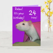 24今日カスタマイズ可能な誕生日カード カード (黄色い花)