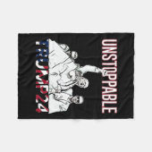 24停止不能(Incation Attempt Edition) フリースブランケット (正面(横))