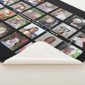 24写真テンプレートコラージュとカスタム文字 シェルパブランケット (3/4)