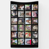 24写真テンプレートコラージュとカスタム文字 横断幕 (縦)