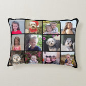 24写真テンプレートコラージュ アクセントクッション (裏面)