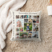 24写真パーソナライズされたコラージュ記念碑 クッション (ブランケット)