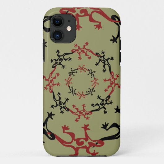 24匹のヤモリ Case-Mate iPhoneケース (裏面)