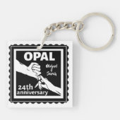 24周年結婚オパール伝統的 キーホルダー (裏面)