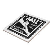 24周年結婚オパール伝統的 タイル (側面)