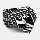 24周年結婚オパール伝統的 ネクタイ (ロール)