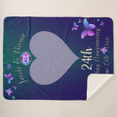 24周年記念結婚シェルパブランケット シェルパブランケット (正面(横))