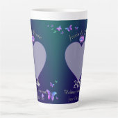 24周年記念結婚ブルーラテマグ カフェラテマグ (正面)