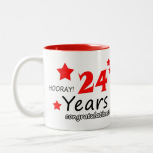 24周年, 24年結婚記念日 ツートーンマグカップ