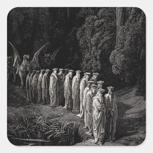 24天上の長老の小祭り – 煉獄 スクエアシール (正面)