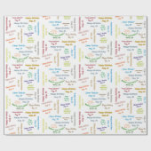 24威厳がある誕生日ギフト包装紙 ラッピングペーパー (フラット)