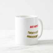 24年名前をカスタムするオウムコイングリッター コーヒーマグカップ (正面右)