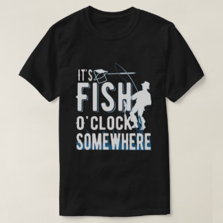 24時に訪れる魚-魚釣り愛好家  Tシャツ