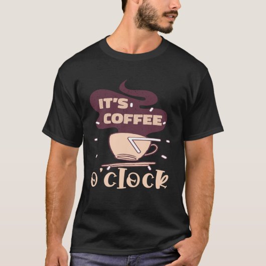 24時のカフェインのコーヒーだ Tシャツ (正面)