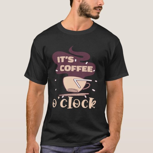 24時のカフェインのコーヒーだ Tシャツ (正面)