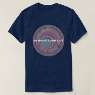 24時間ゾーンアウト時間の円アート数 Tシャツ