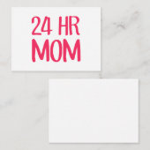 24時間ママ ノートカード (正面/裏面)