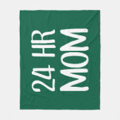 24時間ママ フリースブランケット (正面)