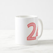 24時間ラクダデザイン（赤）マグカップ コーヒーマグカップ (正面右)