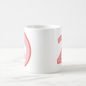 24時間ラクダデザイン（赤）マグカップ コーヒーマグカップ (中央)