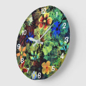 24時間体制です ラージ壁時計 (傾斜)