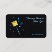 24時間体制の清掃サービス 名刺 (正面)