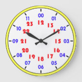 24時間制 ラージ壁時計 (正面)