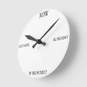 24時間生きる ラウンド壁時計 (傾斜)