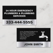 24時間緊急水道業者＆配管サービス 名刺 (正面/裏面)