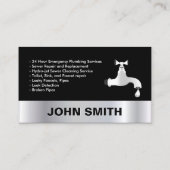 24時間緊急水道業者＆配管サービス 名刺 (裏面)