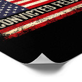 24有罪判決を受けたフェロン米国旗のヴィント氏の投票 ポスター (角)