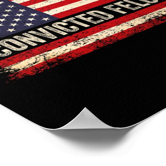 24有罪判決を受けたフェロン米国旗のヴィント氏の投票 ポスター (角)