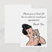 24枚の時間の解約規定ポスター サンキューカード (正面/裏面)