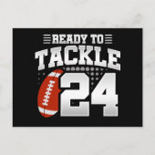 24歳のタックルフットボールパーティー 24歳の誕生日 ポストカード (正面)
