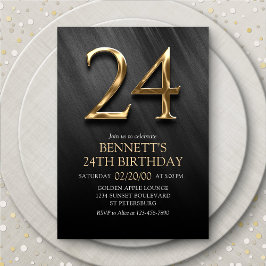 24歳の誕生日パーティー招待状 招待状